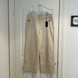 NWT Vivienne Duvall Khaki Wide Leg Pants